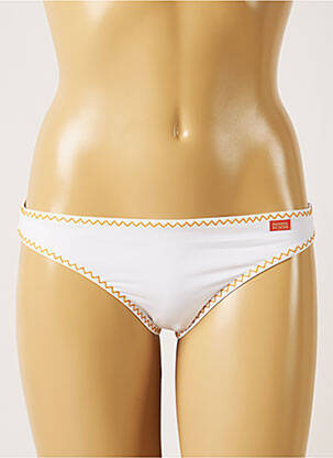Bas de maillot de bain stretch culotte blanc BANANA MOON femme