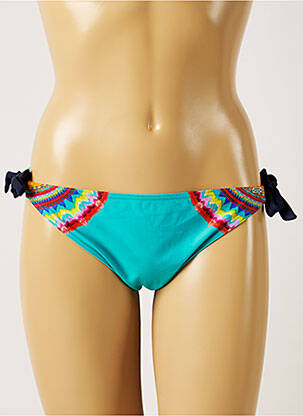 Bas de maillot de bain fermeture liens à nouer culotte bleu BANANA MOON femme