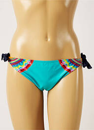 Bas de maillot de bain fermeture liens à nouer culotte bleu BANANA MOON femme