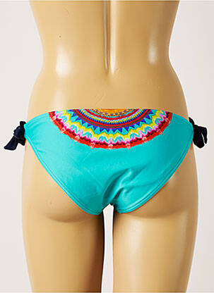 Bas de maillot de bain fermeture liens à nouer culotte bleu BANANA MOON femme