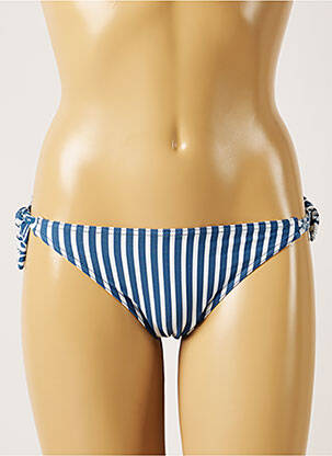 Bas de maillot de bain fermeture liens à nouer culotte bleu BANANA MOON femme