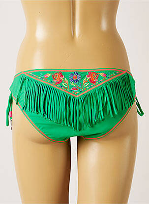 Bas de maillot de bain fermeture liens à nouer culotte vert BANANA MOON femme