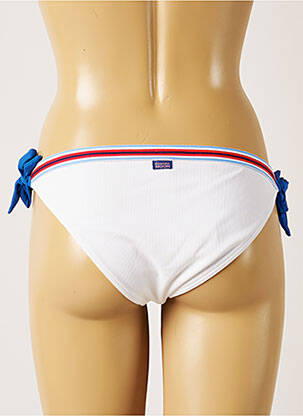 Bas de maillot de bain fermeture liens à nouer culotte blanc BANANA MOON femme