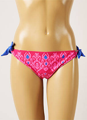 Bas de maillot de bain fermeture liens à nouer culotte rose BANANA MOON femme