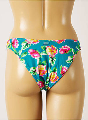 Bas de maillot de bain imprimé fleurs culotte bleu BANANA MOON femme