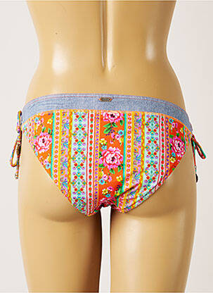 Bas de maillot de bain imprimé fleurs culotte orange BANANA MOON femme