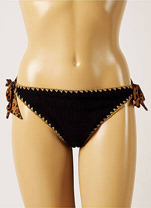 Bas de maillot de bain fermeture liens à nouer culotte noir BANANA MOON femme