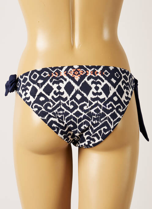 Bas de maillot de bain fermeture liens à nouer culotte bleu BANANA MOON femme