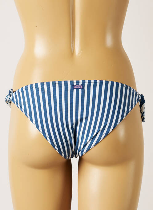 Bas de maillot de bain fermeture liens à nouer culotte bleu BANANA MOON femme