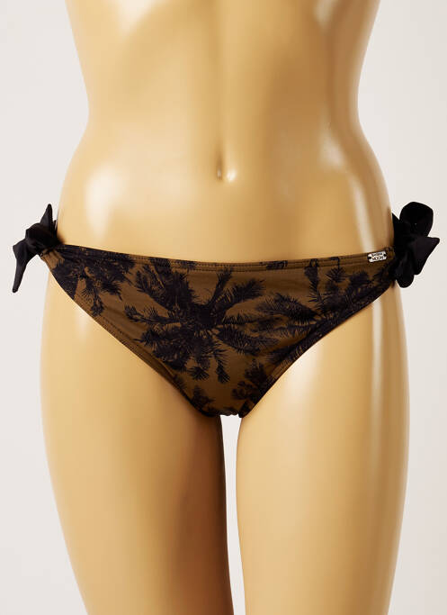 Bas de maillot de bain imprimé tie and dye culotte noir BANANA MOON femme