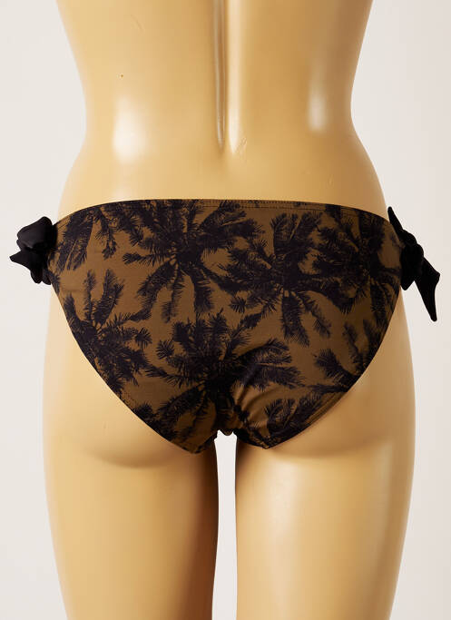Bas de maillot de bain imprimé tie and dye culotte noir BANANA MOON femme