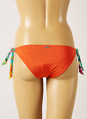 Bas de maillot de bain micro fibres bikini orange BANANA MOON femme