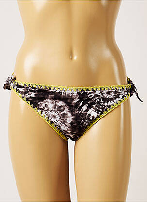 Bas de maillot de bain imprimé fantaisie bikini noir BANANA MOON femme