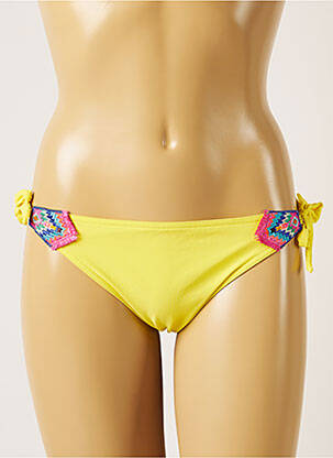 Bas de maillot de bain micro fibres bikini jaune BANANA MOON femme