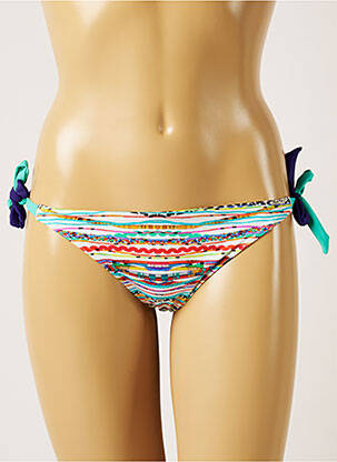 Bas de maillot de bain imprimé fantaisie bikini bleu BANANA MOON femme