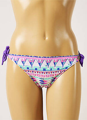 Bas de maillot de bain imprimé fantaisie bikini bleu BANANA MOON femme