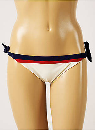 Bas de maillot de bain imprimé fantaisie bikini beige BANANA MOON femme