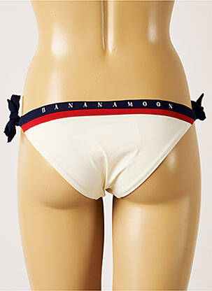 Bas de maillot de bain imprimé fantaisie bikini beige BANANA MOON femme
