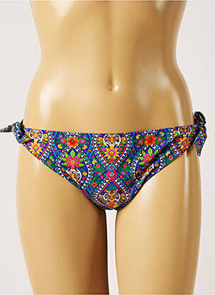 Bas de maillot de bain imprimé fantaisie bikini bleu BANANA MOON femme