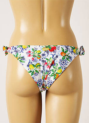 Bas de maillot de bain imprimé fleurs bikini bleu BANANA MOON femme