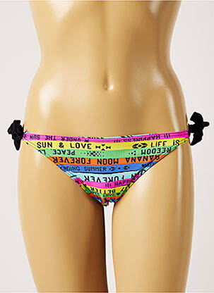 Bas de maillot de bain micro fibres bikini bleu BANANA MOON femme