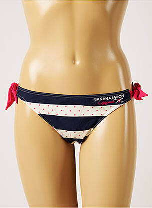 Bas de maillot de bain micro fibres bikini bleu BANANA MOON femme