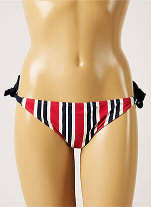 Bas de maillot de bain imprimé rayures bikini rose BANANA MOON femme