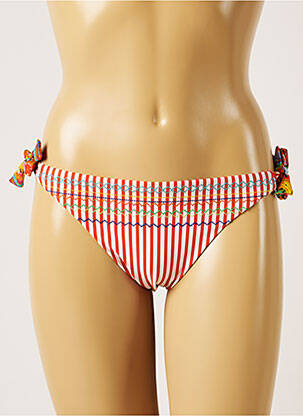 Bas de maillot de bain micro fibres bikini rouge BANANA MOON femme