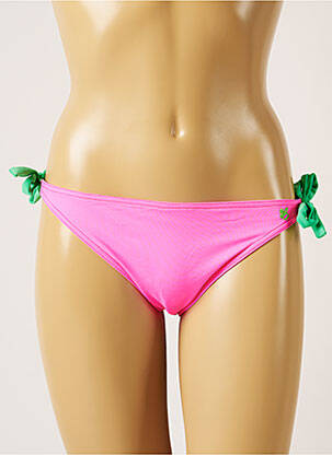 Bas de maillot de bain micro fibres bikini rose BANANA MOON femme