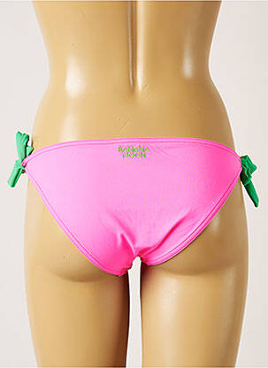 Bas de maillot de bain micro fibres bikini rose BANANA MOON femme