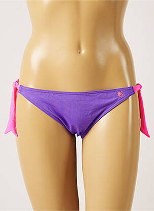 Bas de maillot de bain micro fibres bikini violet BANANA MOON femme