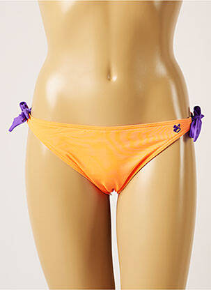 Bas de maillot de bain micro fibres bikini orange BANANA MOON femme