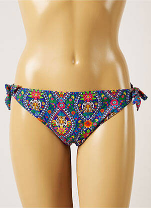 Bas de maillot de bain imprimé fantaisie bikini bleu BANANA MOON femme