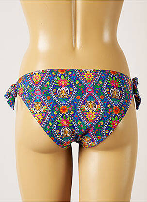 Bas de maillot de bain imprimé fantaisie bikini bleu BANANA MOON femme