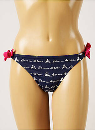 Bas de maillot de bain imprimé fantaisie bikini bleu BANANA MOON femme