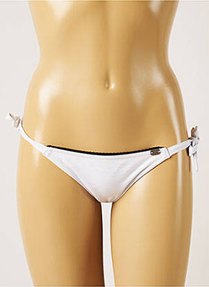 Bas de maillot de bain micro fibres bikini blanc BANANA MOON femme