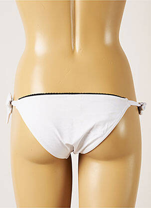Bas de maillot de bain micro fibres bikini blanc BANANA MOON femme