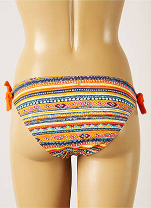 Bas de maillot de bain imprimé fantaisie bikini orange BANANA MOON femme