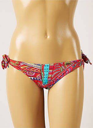 Bas de maillot de bain imprimé fantaisie bikini rouge BANANA MOON femme