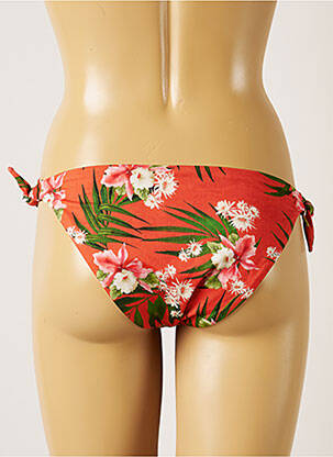 Bas de maillot de bain imprimé fleurs bikini orange BANANA MOON femme