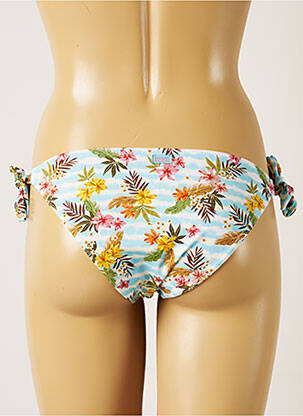Bas de maillot de bain imprimé fleurs bikini bleu BANANA MOON femme