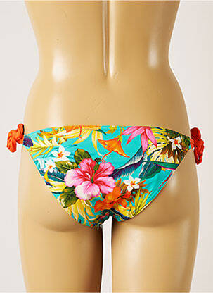 Bas de maillot de bain imprimé fleurs bikini bleu BANANA MOON femme