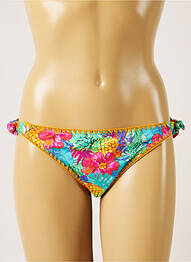 Bas de maillot de bain imprimé fleurs bikini bleu BANANA MOON femme