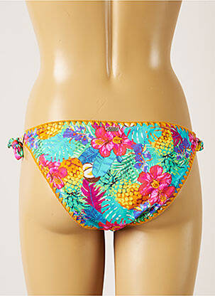 Bas de maillot de bain imprimé fleurs bikini bleu BANANA MOON femme