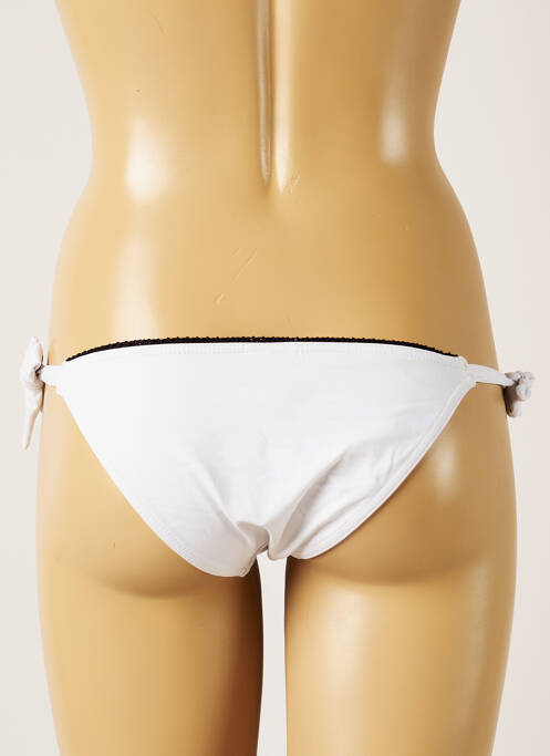 Bas de maillot de bain micro fibres bikini blanc BANANA MOON femme