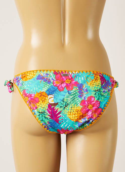 Bas de maillot de bain imprimé fleurs bikini bleu BANANA MOON femme