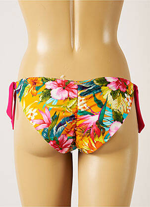 Bas de maillot de bain imprimé fleurs bikini orange BANANA MOON femme