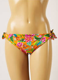 Bas de maillot de bain imprimé fleurs bikini orange BANANA MOON femme