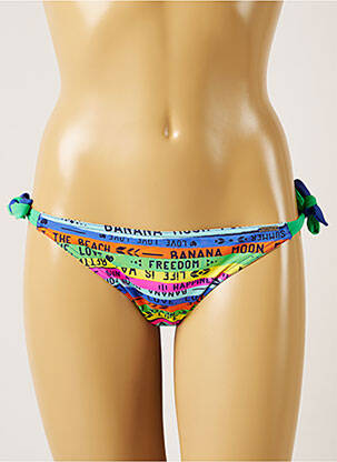 Bas de maillot de bain imprimé fantaisie bikini bleu BANANA MOON femme