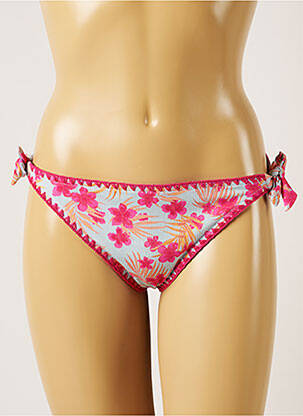 Bas de maillot de bain imprimé fleurs bikini rose BANANA MOON femme